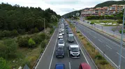 Bayram tatili için yola çıkanlar Muğla girişinde uzun kuyruklar oluşturdu