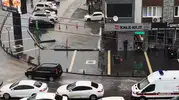 Gaziantep’te kilitlenen trafiği otobüs şoförü çözdü