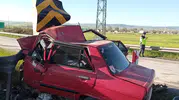 Bolu'da otoyolda feci kaza Anne ve baba hayatını kaybetti