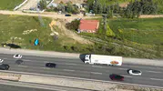 Ankara yollarında bayram dönüşü kuş bakışı denetim