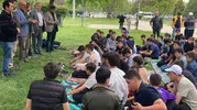 Afyonkarahisar’da Kur’an kursu öğrencileri fuar alanında stres attı
