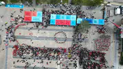 Çorum sokakları 19 Mayıs için meydanlara döküldü