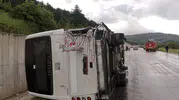 Tokat Reşadiye yolunda belediye araçları çarpıştı