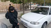 Kırşehir’de otomobilin motoruna sıkışan kediye itfaiye operasyonu