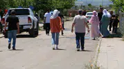 Diyarbakırda bayram sabahı mezarlık yolları kilitlendi