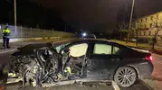 Eskişehir yolunda gece yarısı korkutan kaza