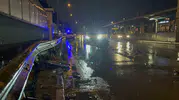 Mudanya Bulvarı'nda feci kaza Otomobilin motoru yola fırladı
