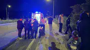 İznik yolunda zeytinliğe uçan araçtan 4 kişi yaralı çıktı