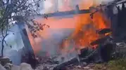 Kastamonu Tosya'da bir köyde samanlık yangını paniği
