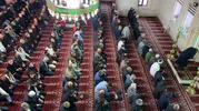 Yüksekova bayram namazı için saf tuttu