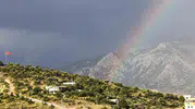 Adana'da gökyüzü doğa ile bayrağı birleştirdi