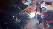Avcılar trafiğini kilitleyen kavgayı gülerek kaydetti