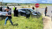 Kırklareli Vize yolunda feci kaza 6 kişi yaralandı
