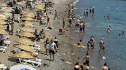 Bodrum plajlarında bayram mesaisi başladı