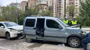 Gümüşhane trafiğinde dört araç birbirine girdi