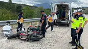 Gölpazarı yolunda direksiyon hakimiyetini kaybeden motosikletli kaza yaptı