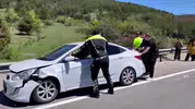 Bolu trafiğinde emniyet ekiplerinden hızlı müdahale