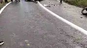 Çermik yolunda motosiklet kazası