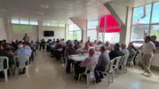 Vezirköprü'de afet hazırlığı için köy meydanında eğitim seferberliği