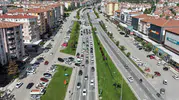 Bayram dönüşü Çorum yollarında trafik kilitlendi
