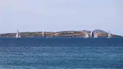 Yelkenler 19 Mayıs için Bodrum açıklarında rüzgara karşı açıldı
