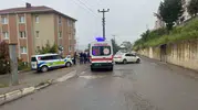 Zonguldak Alaplı'da motosiklet kazası kameraya yansıdı