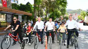 Osmaneli sokaklarında 19 Mayıs için pedal çevirdiler