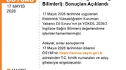 e-YÖKDİL sağlık bilimleri sınav sonuçları erişime açıldı
