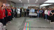 Trabzon'daki hastanede bayramlaşma buluşması