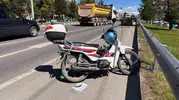 Kütahya Tavşanlı yolunda motosikletli sürücü ağır yaralandı