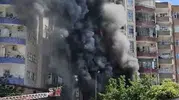 Kızıltepe’deki beyaz eşya tamirhanesinde yangın paniği