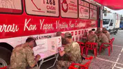 Kilis jandarması stoklar için kan verdi
