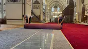 Bursa Ulu Cami yeni halılarına kavuşuyor