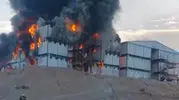 Kahramanmaraş'taki şantiye yangınında bir işçi hayatını kaybetti