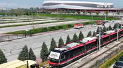 Samsun raylı sistemine ilk yeni nesil tramvay geldi