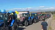 Siirt'te düğün konvoyunun yıldızı lüks araçlar değil traktörler oldu