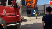 Pendik’te kaynak atölyesinde çıkan yangın paniğe yol açtı