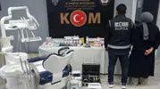 İnegöl'de kaçak diş muayenehanesine polis baskını