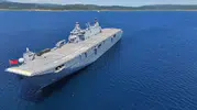 TCG Anadolu Ege denizinde gövde gösterisi yaptı