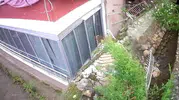 Amasya'da dev duvarın çöküşü saniye saniye kameraya yansıdı