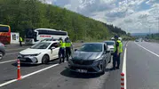 Bilecik yollarında bayram denetimi 18 sürücüye ceza yağdı