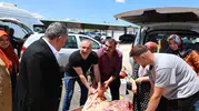 Pursaklar Belediyesi kurban kesim alanında düzeni sağladı