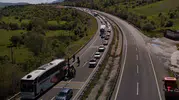Bayram dönüşü Kemikli Rampaları trafiğinde uzun araç kuyrukları oluştu