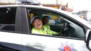 Down sendromlu Oğuz Kaan bir günlüğüne polis oldu