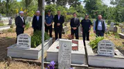 Düzce Çilimli protokolü bayram sabahı şehitlikte buluştu