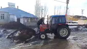 Ağrı'da eriyen karlar köyü su altında bıraktı