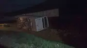 Malatya yolunda taraftar otobüsü devrildi 27 yaralı