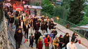 Erzincan Kemaliye meşalelerle 19 Mayıs için yürüdü