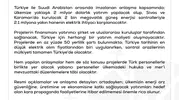 Suudi Arabistan ile yapılan enerji anlaşması hakkında çıkan iddialar gerçeği yansıtmıyor
