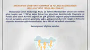 Haymana ve Polatlı için kritik yağış uyarısı